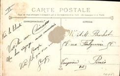 CPA Bateau de Guerre Republique Cuirasse a tourelles 