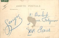 Vintage Postcard Warship Rochefort on Sea the Rapier in the hold cig