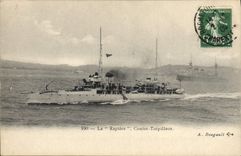 Vintage Postcard Warship the Rapier Against Destroyer
