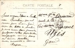 CPA Bateau de Guerre Cuirasse d'escadre Republique 