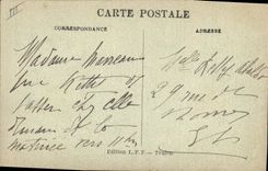 CPA Bateau de Guerre Republique 