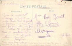 CPA Bateau de Guerre Republique Cuirasse d'escadre 