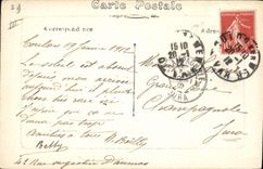 CPA Bateau de Guerre Republique Cuirasse de 1er rang 