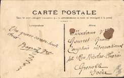 CPA Bateau de Guerre Republique Cuirasse de 1er rang 