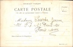 Vintage Postcard Fantasy Flowers photo Alsace Man