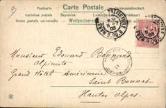 Vintage Postcard Fantasy Automobile Illustrator Woman Sun Be