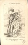 Vintage Postcard Fantasy Illustrator Woman the postal print the pastoral pleasure Watteau