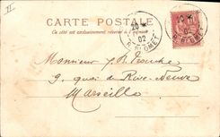 Vintage Postcard Fantaisie Illustrator Robber Fob watch