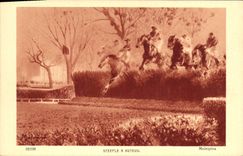 CPA Equitation Hippisme Cheval Steeple a Auteuil 