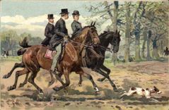 CPA Equitation Hippisme Cheval Chien Cavaliers 