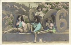 CPA Fantaisie Annee 1906 Enfants 