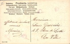 Vintage Postcard Fantasy Year 1906 Flowers Swallows