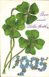 CPA Fantaisie Annee 1905 Trefles Fleurs 