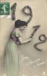 CPA Fantaisie Annee 1912 Femme 