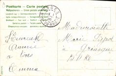 CPA Fantaisie Annee 1906 Fleurs Trefles 