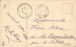 CPA Fantaisie Annee 1909 Fleurs 