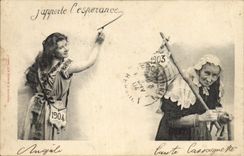 CPA Fantaisie Annee 1903 Femme 