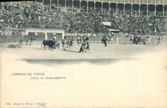 CPA Corrida Course de Taureaux Caida al Descubierto 