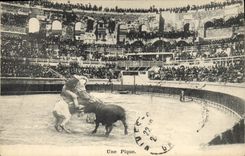 CPA Corrida Course de Taureaux Une pique 