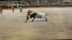 CPA Corrida Course de Taureaux Banderillas 