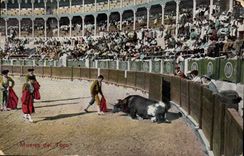 CPA Corrida Course de Taureaux Muerte del toro 