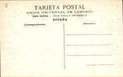 Postal Corrida Curso de Toros Banderillas Suerte en La Carrera