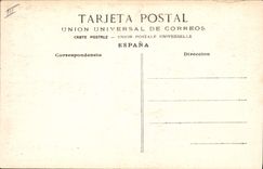 Postal Corrida Curso de Toros Juego de loa picadores