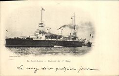 CPA Bateau de Guerre Le St Louis Cuirasse de 1er rang