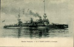 Vintage Postcard Warship St Louis Armours