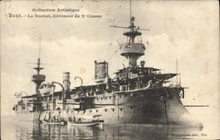 CPA Bateau de Guerre Le Suchet Croiseur de de 2eme classe