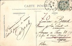 Vintage Postcard Warship Suchet Cruiser of 2nd class