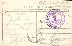 CPA Bateau de Guerre Navire Hopital Sphinx Croix Rouge