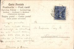 Vintage Postcard Fantasy Flowers Children Clown