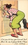 CPA Fantaisie Femme Humour