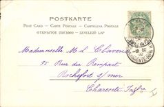 CPA Fantaisie Enfant Ange Agneau 