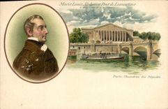 Vintage Postcard Marie Louis Alphonse Prat of Lamartine Paris Chamber of Deputies