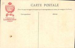 Vintage Postcard Hector Malot In rich Marriage family Lombart Chocolate
