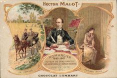 CPA Hector Malot En famille Mariage riche Chocolat Lombart