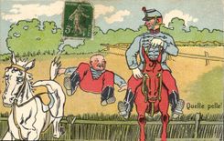 CPA Cheval Equitation Hippisme Quelle Pelle Militaria 