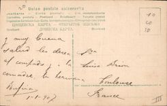 Vintage Postcard Fantasy Flowers Year 1907 Women