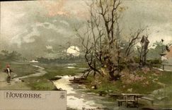 CPA Fantaisie Mois Novembre 