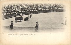 CPA Corrida Course de taureaux Juego de Capa 