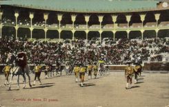 CPA Corrida Course de taureaux El paseo 