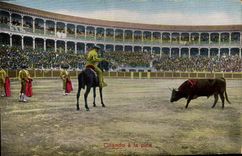 CPA Corrida Course de taureaux Citando a la pica 