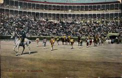 CPA Corrida Course de taureaux Entrada de la cuadrilla 