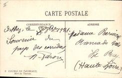 CPA Corrida Course de taureaux Muerte del toro 