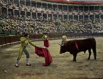 CPA Corrida Course de taureaux Entrando a matar 