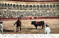 CPA Corrida Course de taureaux Cite de Vara 