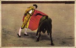 CPA Corrida Course de taureaux 