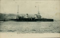 CPA Bateau de Guerre Le Suffren Cuirasse 